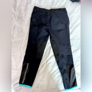 Classic Asmar breech size 36 black with teal accents